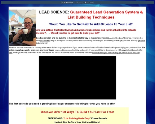 Lead Science Generation System - The only Guaranteed list building system - Trends Wide